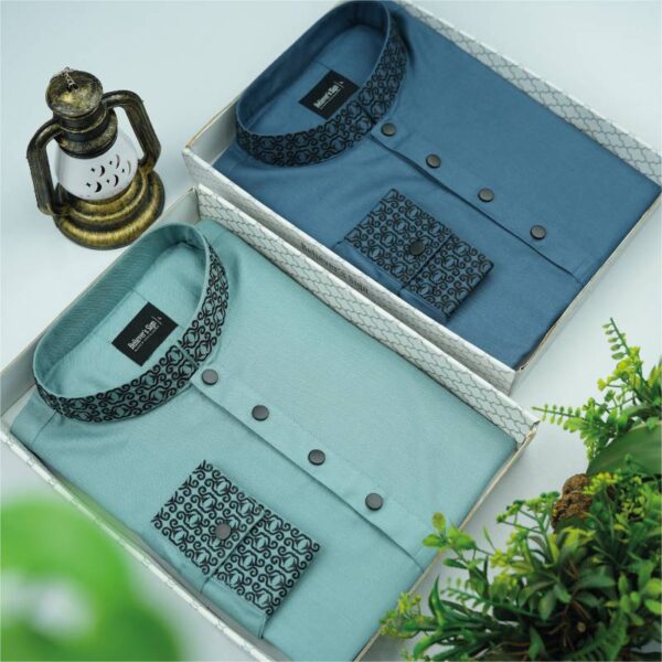 Cotton Embroidered Panjabi Combo - 2134