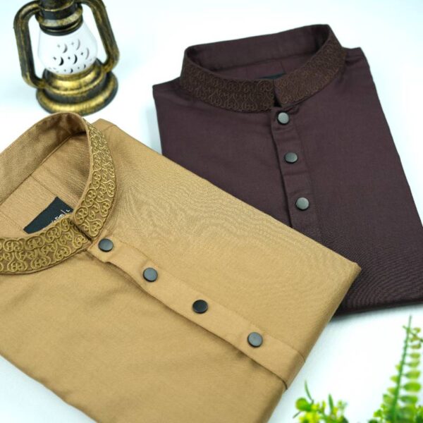 Cotton Embroidered Panjabi Combo - 2089