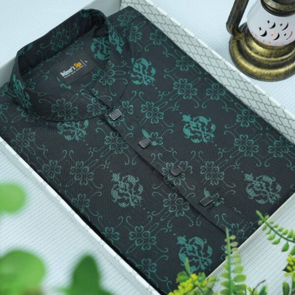 Jacquard Print Panjabi - 103 - Image 2