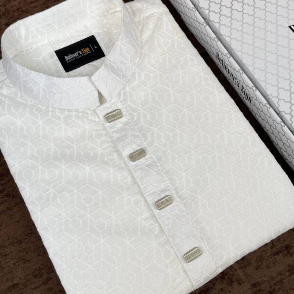 Premium Chikankar Cotton Panjabi - 210