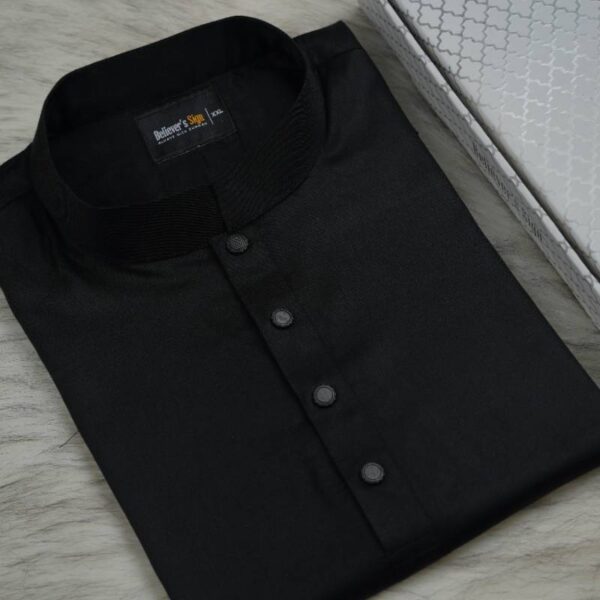 Soft Panjabi-Black-258B