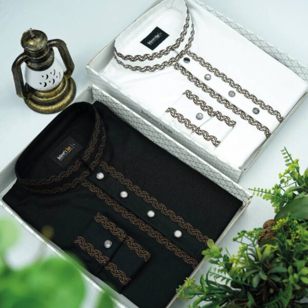 Cotton Embroidered Panjabi Combo - 2178