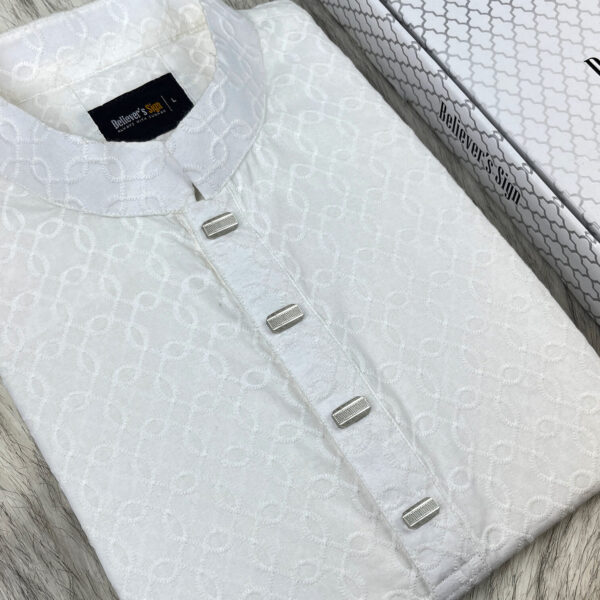 Premium Chikankar Cotton Panjabi - 212